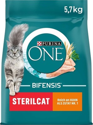 PURINA ONE BIFENSIS STERILCAT Katzen trockenfutter mit Huhn 1 x 5,7kg