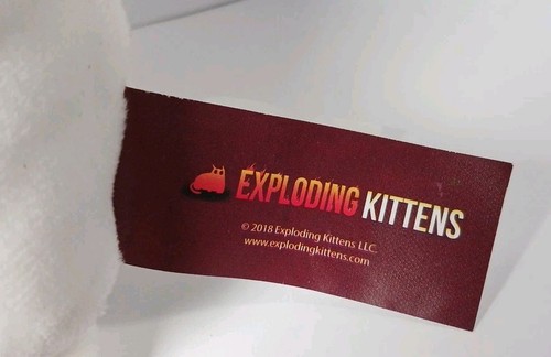 Exploding Kittens Regenbogen Ralphing Plüschtier Stofftier weiße Katze VERSAND AUS USA - Bild 5 von 10