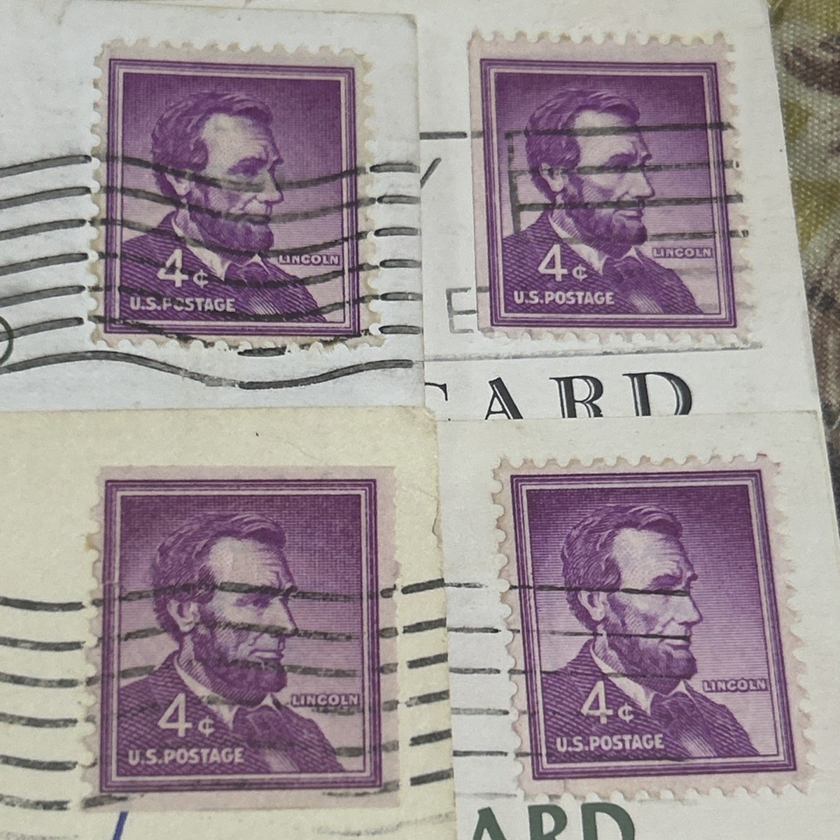4 Rare Abraham Lincoln 4 Cent Stamps | eBay display picture 1