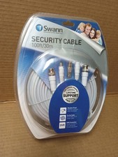 Swann SWADS-30MBNC-GL Video and Power 100-Feet BNC Cable White BNC And DC