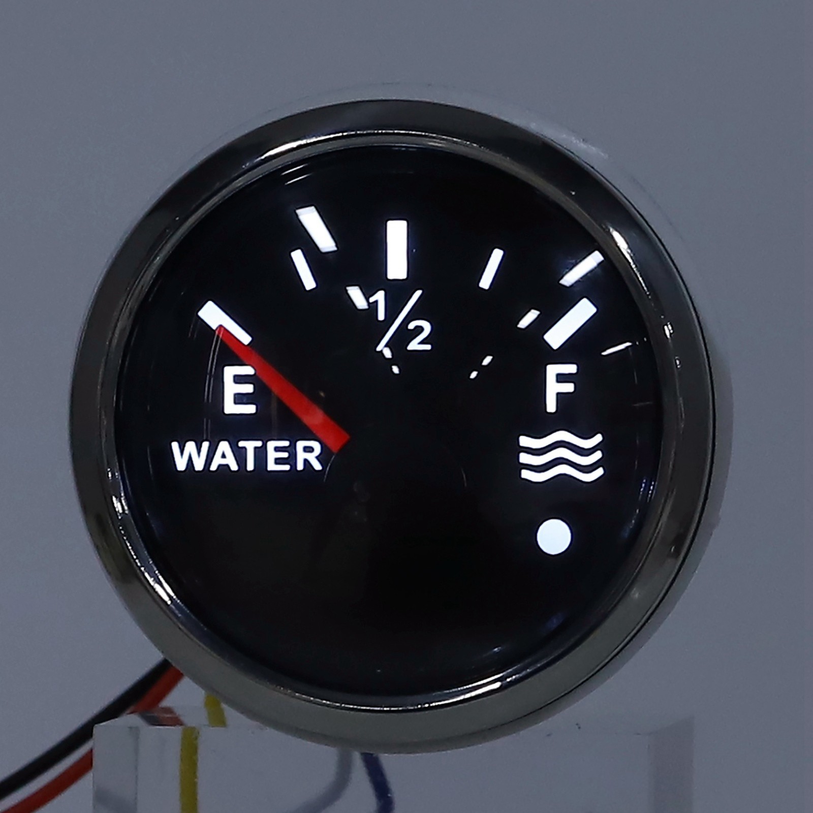 › Black 52mm/2in Water Level Gauges 9‑32V DC Smart Alarm For Marine Boat RV