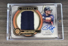 2021 Topps Five Star Alex Bregman On Card Auto Jumbo Prime Relic #FSJP-AB  6/25