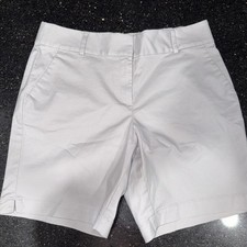 Ann Taylor LOFT The Riviera ShortCurvy Fit 8  Inseam Khaki Beige Size 6 NWT 49