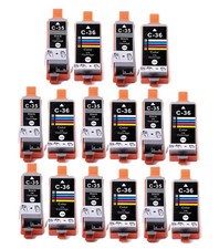 16P Ink Cartridges for PGI-35 CLI-36 Canon Pixma iP100 iP110 TR150 Black Color