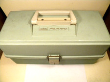 Vintage Plano 6250 3 tray tackle box 16" x 8" x 7 1/2" Made in USA
