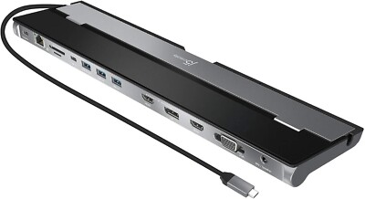 j5create USB C Dockingstation - Unterstützt bis zu 3 Displays gleichzeitig | HDMI,