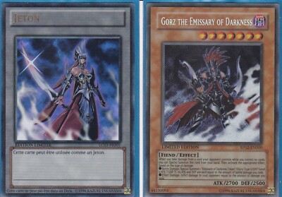 Yu-Gi-Oh! Gorz der Abgesandte der Finsternis RP02-EN000 + LC03-FR005 Edison TOP