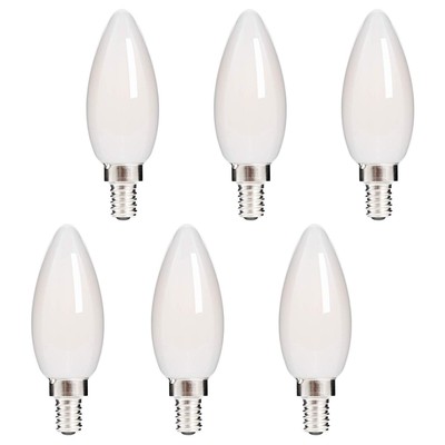 HOLA LED Candelabra Bulb, 40W Equivalent LED Chandelier Bulb, Dimmable LED La...