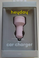 Heyday USB Car Charger 3.1 amp/15.5W- Pink 13 BOX 55
