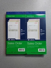 Adams Sales Order Book 3-Part 3-11/16"x7-3/16" 50/Book TC3705 2counts