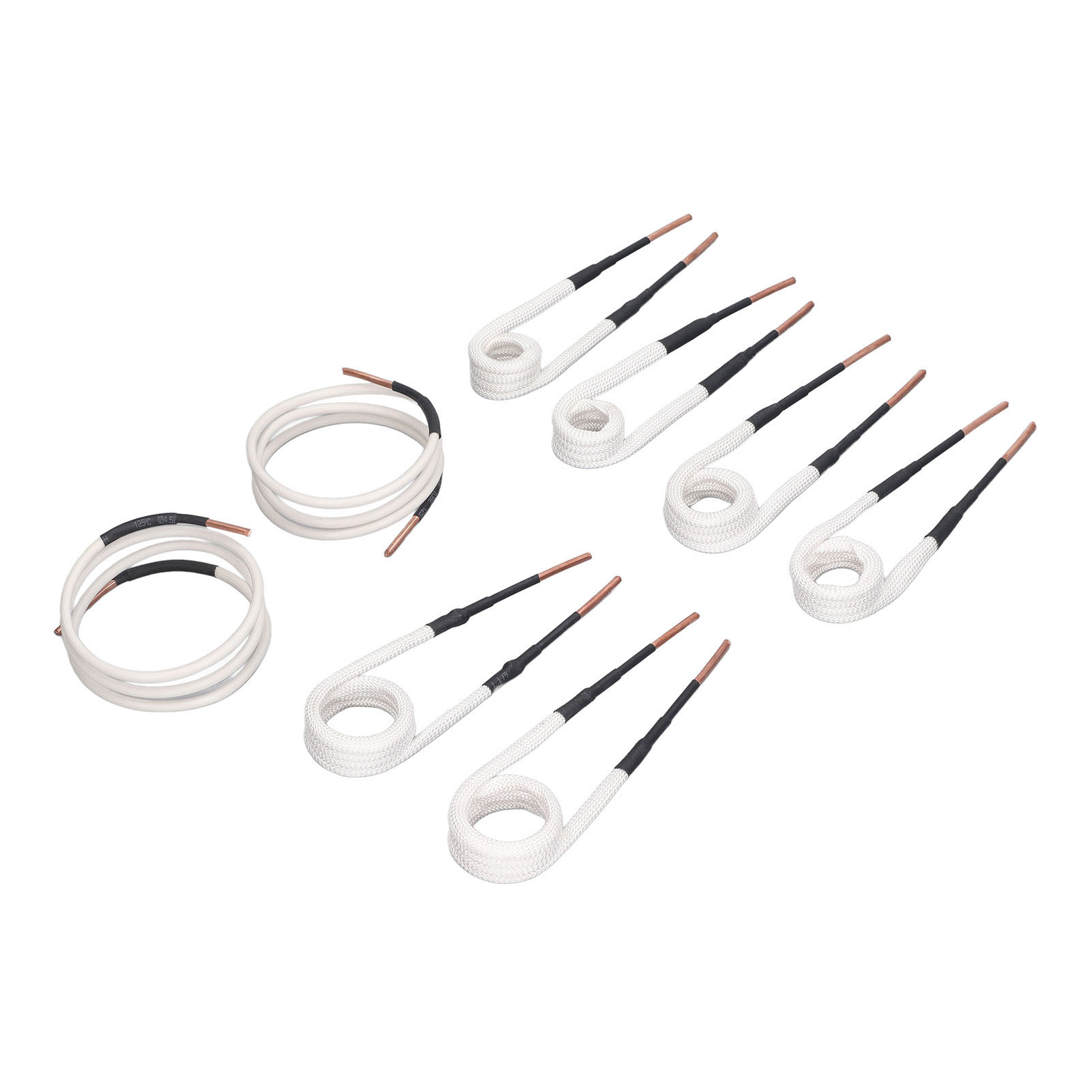 8Pcs Induction Heater Coil 3.0mm Brass Core 4 Types Kit For Bolts Nuts