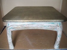 Couchtisch Opiumtisch  Mangoholz mit Messingoberfläche  Gutmann Factory