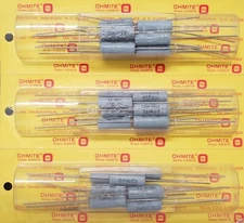 (Qty 5) 5 Watt  OHMITE Wirewound Silicone Ceramic RESISTORS -Mult Sizes (Ohms)