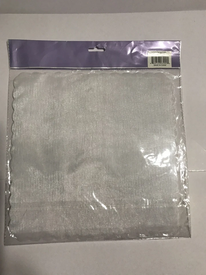 Envolturas de organza blancas 9x9 25 piezas nuevas Foto 2 de 4