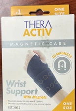 Thera Active Magnet Care Wrist Support With 10 Magnets One Size Fits Both L Or R