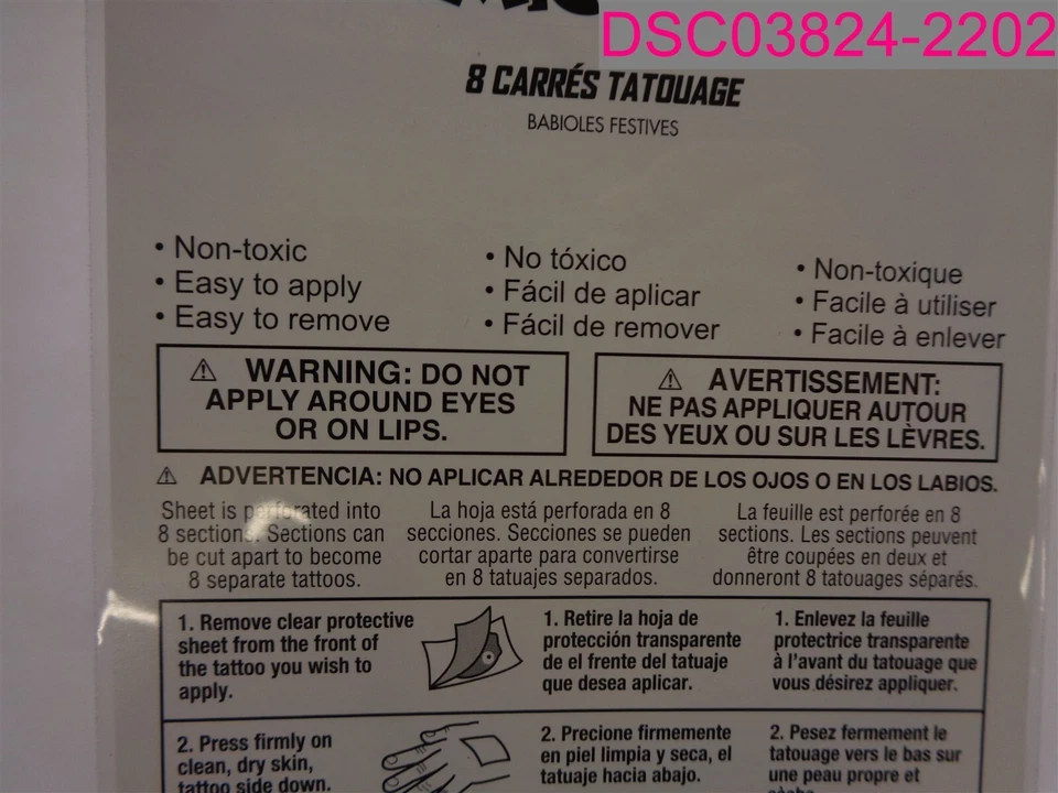 QTY=96 (12 Packs of 8); Disney Mickey Mouse ClubHouse Tattoos 3901411 - Image 4 of 4