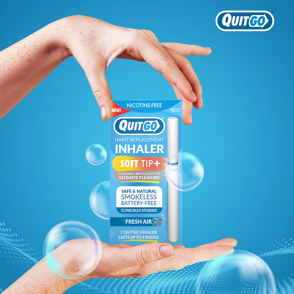 Stop Smoking Quit Aid Nicotine Free Inhaler Pen Fresh Air Unscented