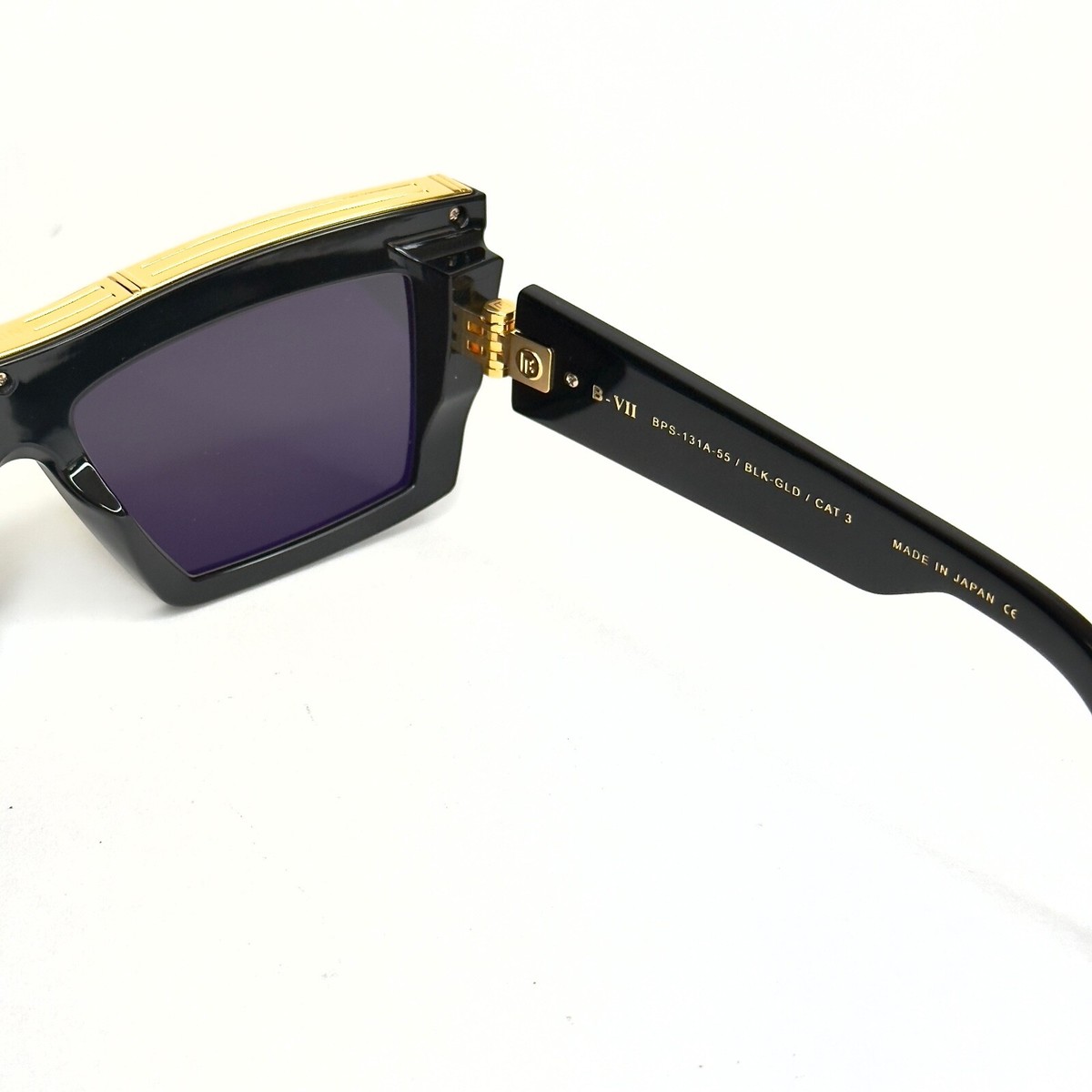 BALMAIN B-VII B 7 BY AKONI BPS131 Black Gold Titanium BPS 