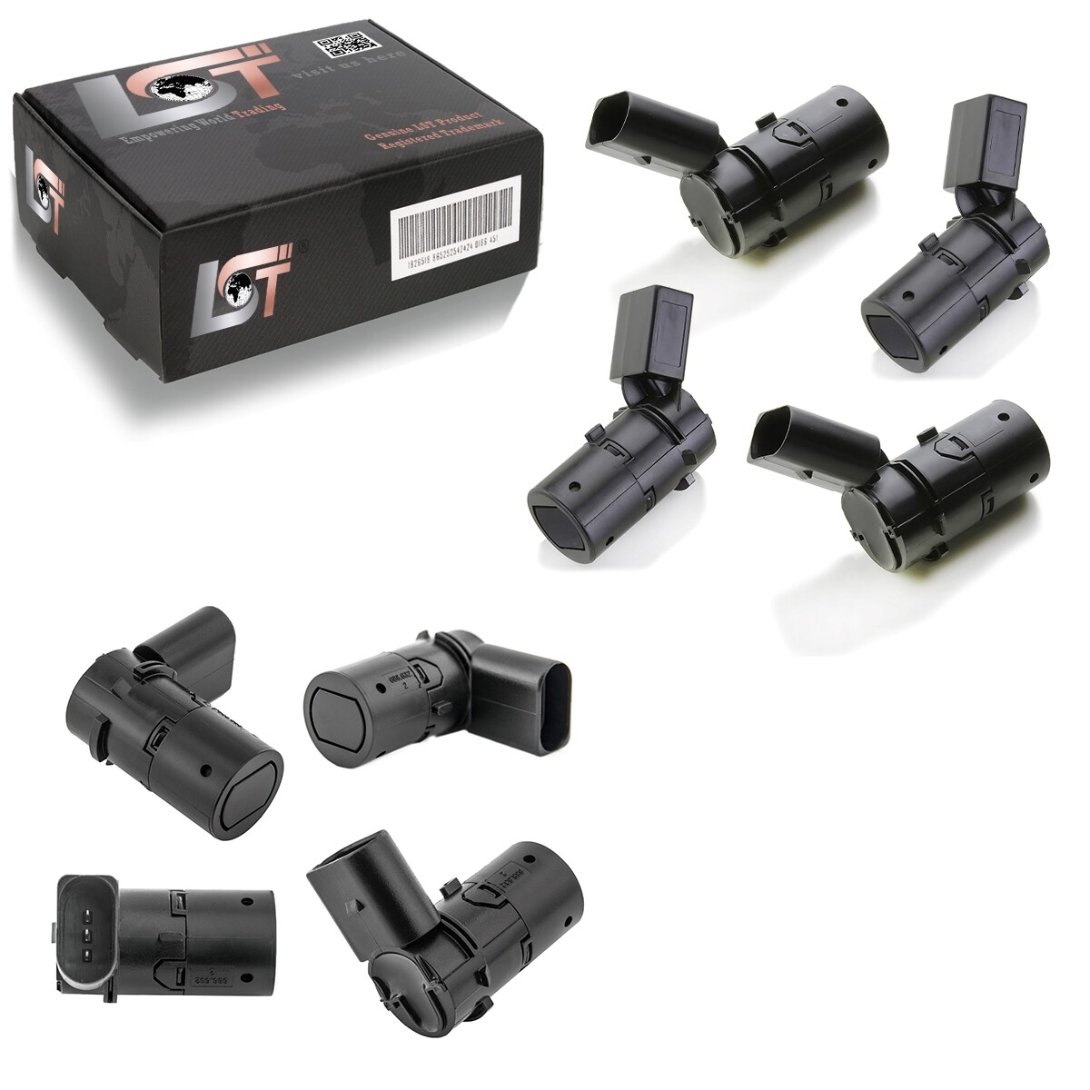8X PDC Sensor Parking Aid Bumper Front Rear For Audi A6 C5 Until 05/2001