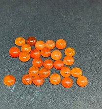 Carnelian Round Cabochons Loose Gemstone 3x3 mm To 6x6 mm Natural Calibrated DG