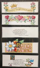 Mary Engelbreit Floral Mothers Hearts Love Handmade Laminated Bookmark Bookmarks
