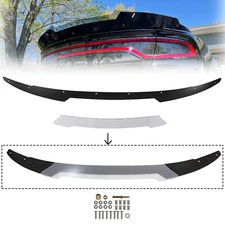 For 2015-2023 Dodge Charger 2 Layer Design 2-in 1 Rear Spoiler Wing w/Nut Tools