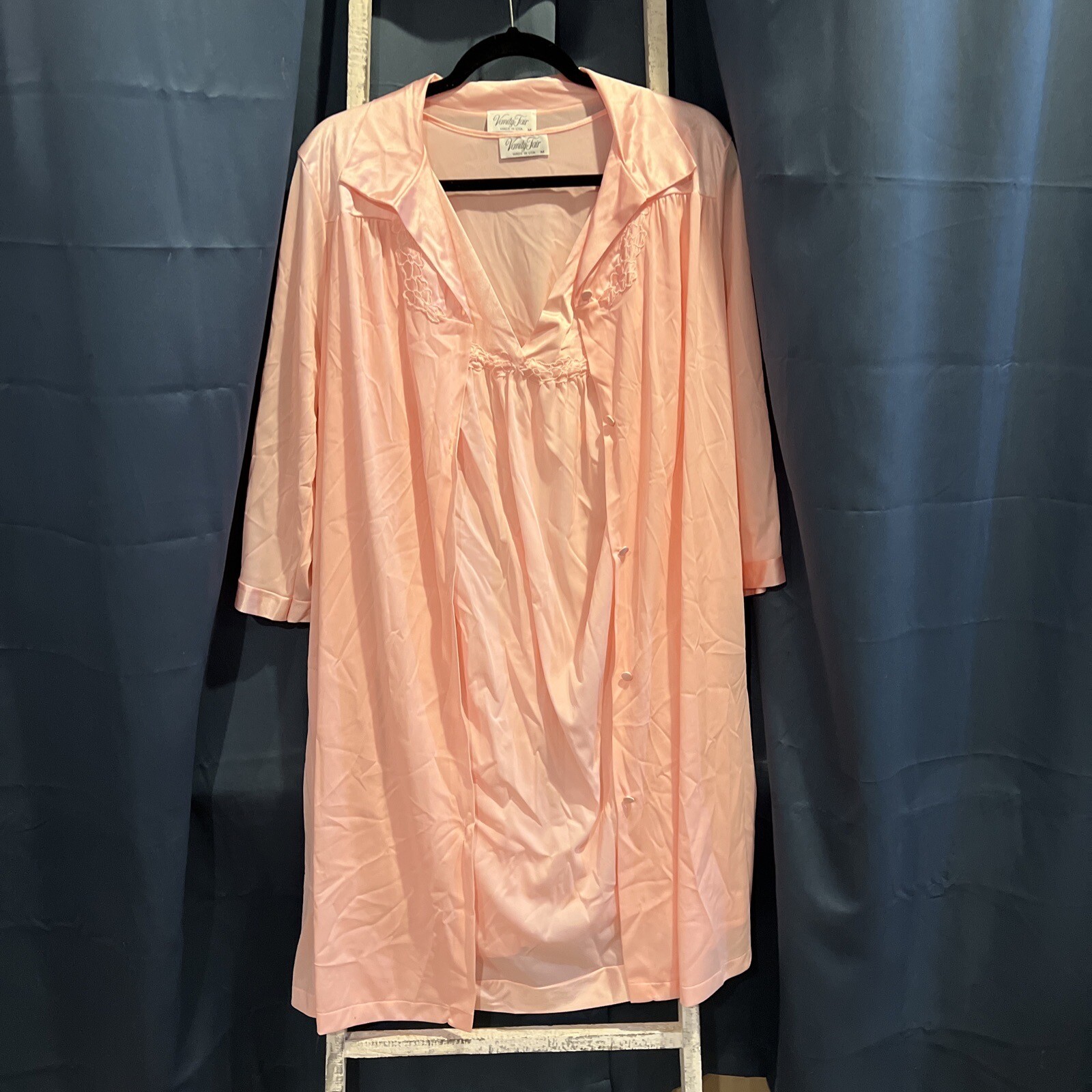 Vintage Vanity Fair Pink Robe Nightgown +Housedre… - image 1