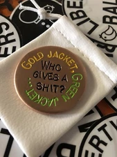 GOLD JACKET, GREEN JACKET...  Hand Made Custom Copper Golf Ball Marker!