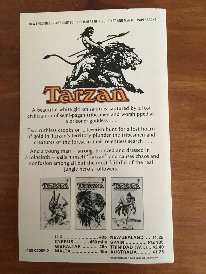 TARZAN and The Madman - vintage 1st US NEL paperback 1975 - Image 2 of 4