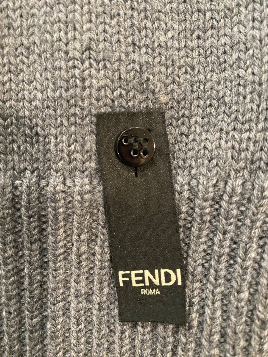 FENDI FF grey sweater size 48 | eBay
