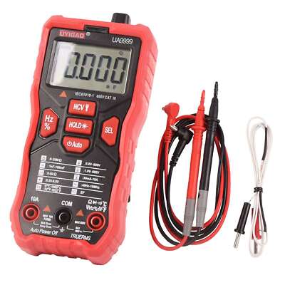 Digital Meter Multimeter AC/DC Auto-ranging Measures Continuity Test