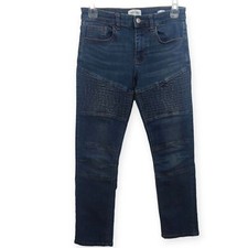 Ring of Fire Boy's Jeans 12 Slim Swerve Stretch Moto Blue Sustainable Denim