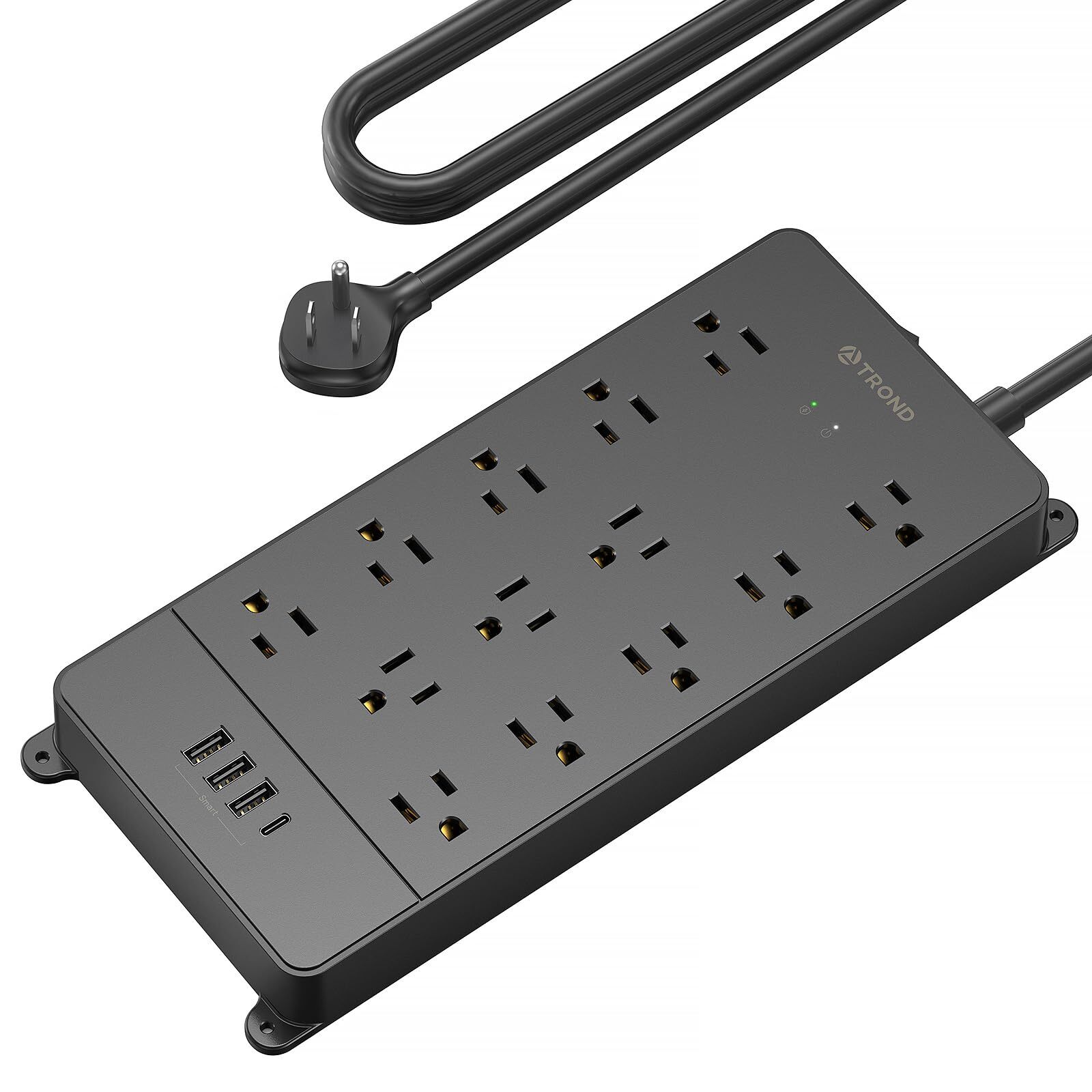 Surge Protector Power Strip, 4000J, ETL Listed, 13 Widely-Spaced Outlets Expa...-image