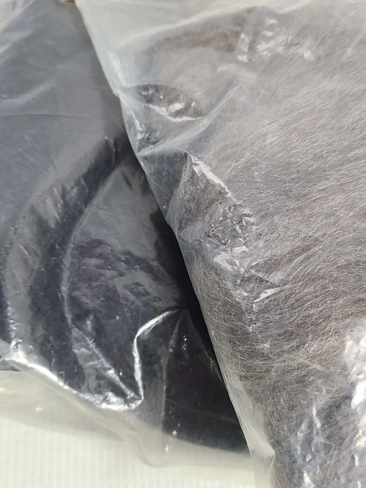 3 Feel O' Fleece The Jack of ALL Crafts Fiber Jet Black 4 yardas 4619 gris 4603 Foto 4 de 4