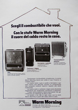Pubblicità Advertising Werbung Italian Clipping ANNI 70 STUFE WARM MORNING.