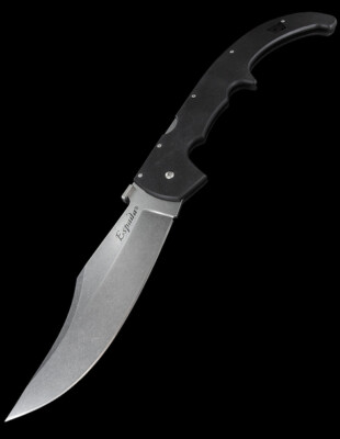 Cold Steel XL Espada Folding Knife 7.5'' AUS-10A Steel Blade Black G10 Handle