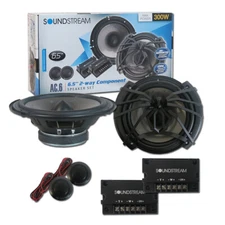 Soundstream AC.6 6.5-inch 6.5" 2-way Car Audio Component Speaker System (PAIR) 