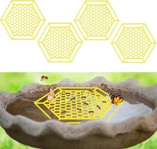 4 Pack Floating Bee Island, 7.1 Inch Bee Watering Station, Bee Bath Bee Drinking