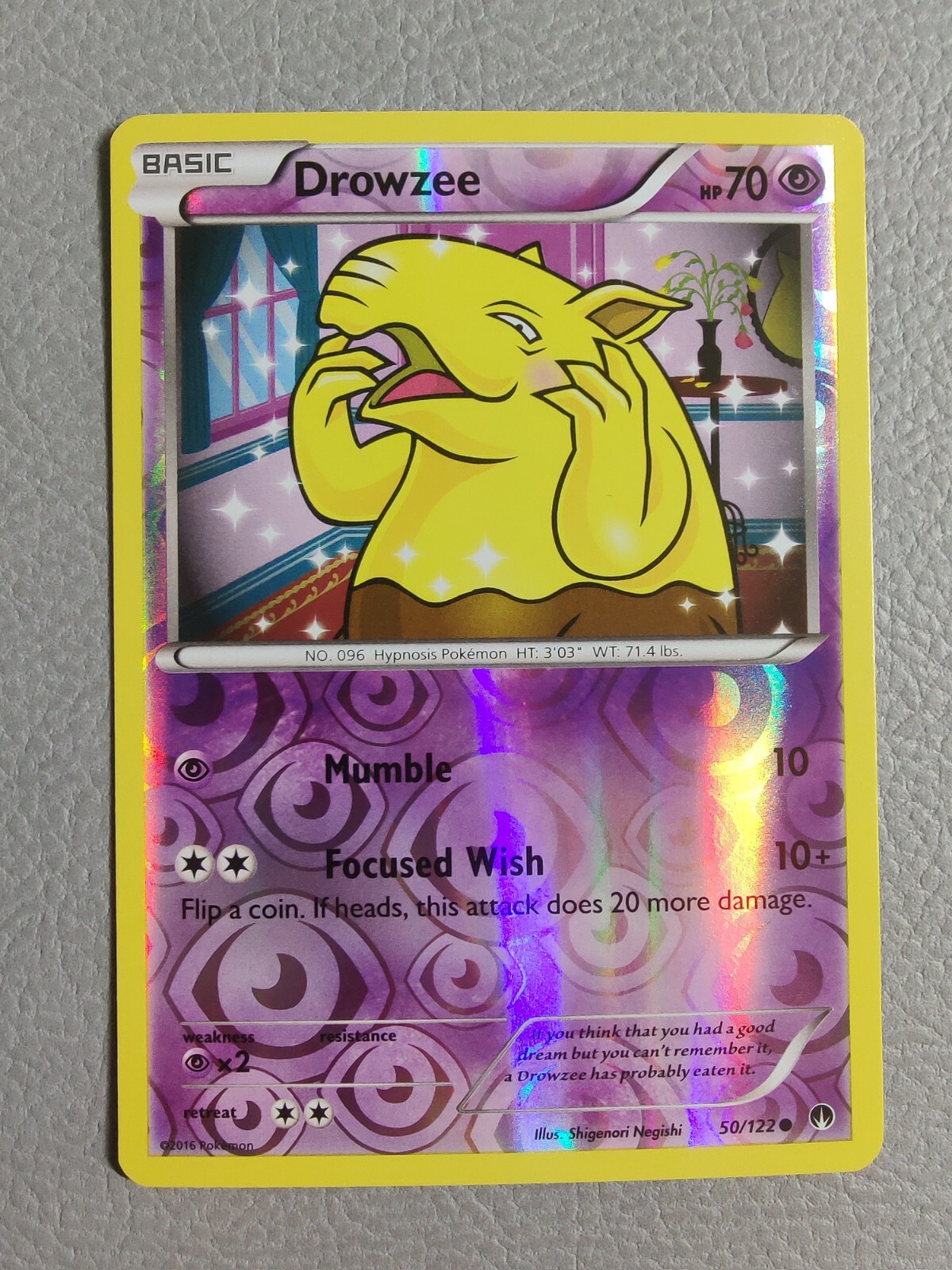 Drowzee Reverse Holo | NM/M | XY BREAKpoint 50/122 | Pokemon