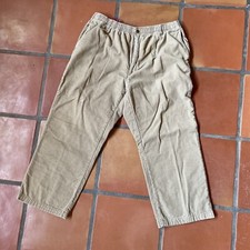 Vintage ICE HOUSE FLANNEL LINED SLACKS Khaki CORDUROY TROUSER PANTS Men  s Sz 40S