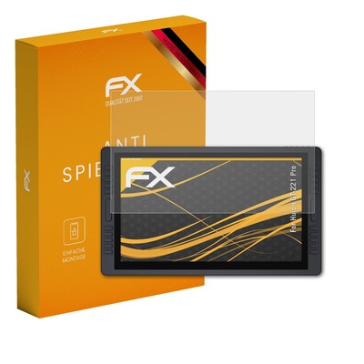 atFoliX 2x Displayfolie für Huion GT-221 Pro Schutzfolie matt&stoßfest Folie