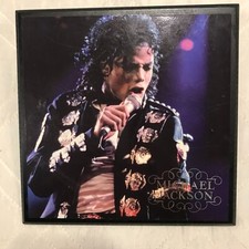 Michael Jackson 6X6 wood plaque wall art