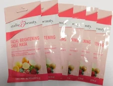 (PACK OF 6) Studio 35 Facial Brightening Sheet Mask With Fruit & Bamboo Extracts