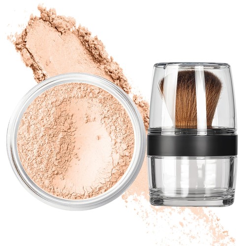 KABUKI JAR BRUSH & FOUNDATION Kit Mineral Makeup Full Size Set Bare Face Matte - 第 10/144 張圖片
