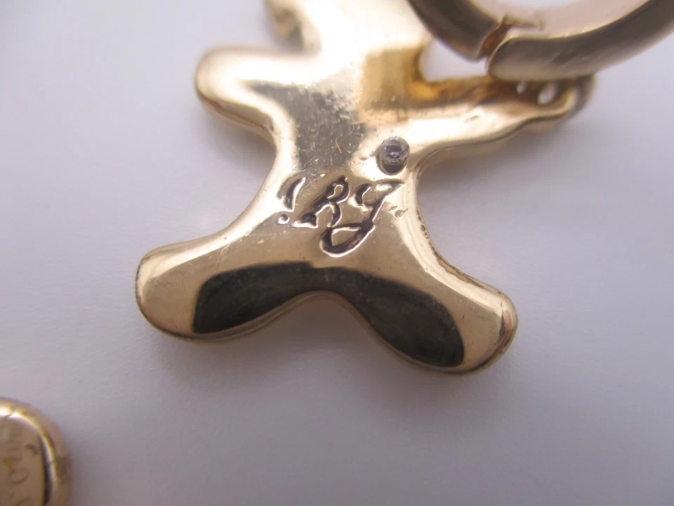 Betsey Johnson Pan de Jengibre Niña Navidad Huggie Gota Pendientes Colgantes E17 Foto 4 de 4