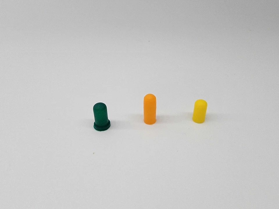 (10 qty) GREEN 4mm bulb caps covers GM GMC Pontiac Buick Chevy Climate Radio — 第 2/2 张图片