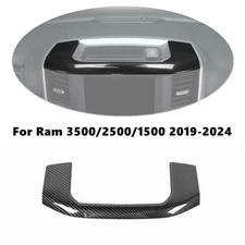 For 2019-2024 Dodge Ram 3500/2500/1500 Carbon Dash Storage Box Panel Cover Trim