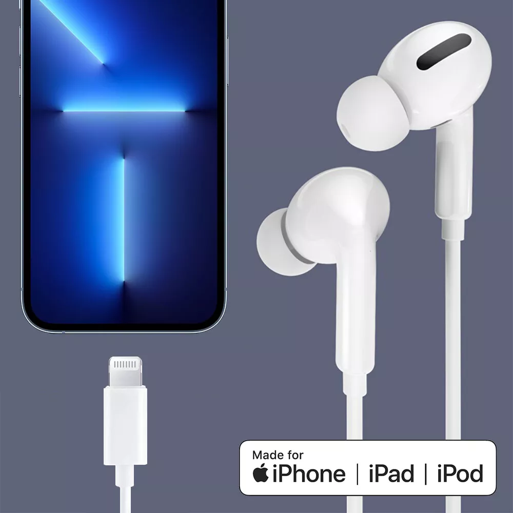Wired In Ear Headphones Earphones Earbuds with Mic For Samsung iPhone iPad iPod