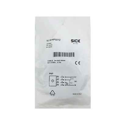 SICK VL18-4P3212 Photoelectric retro-reflective sensor ,PNP,New #