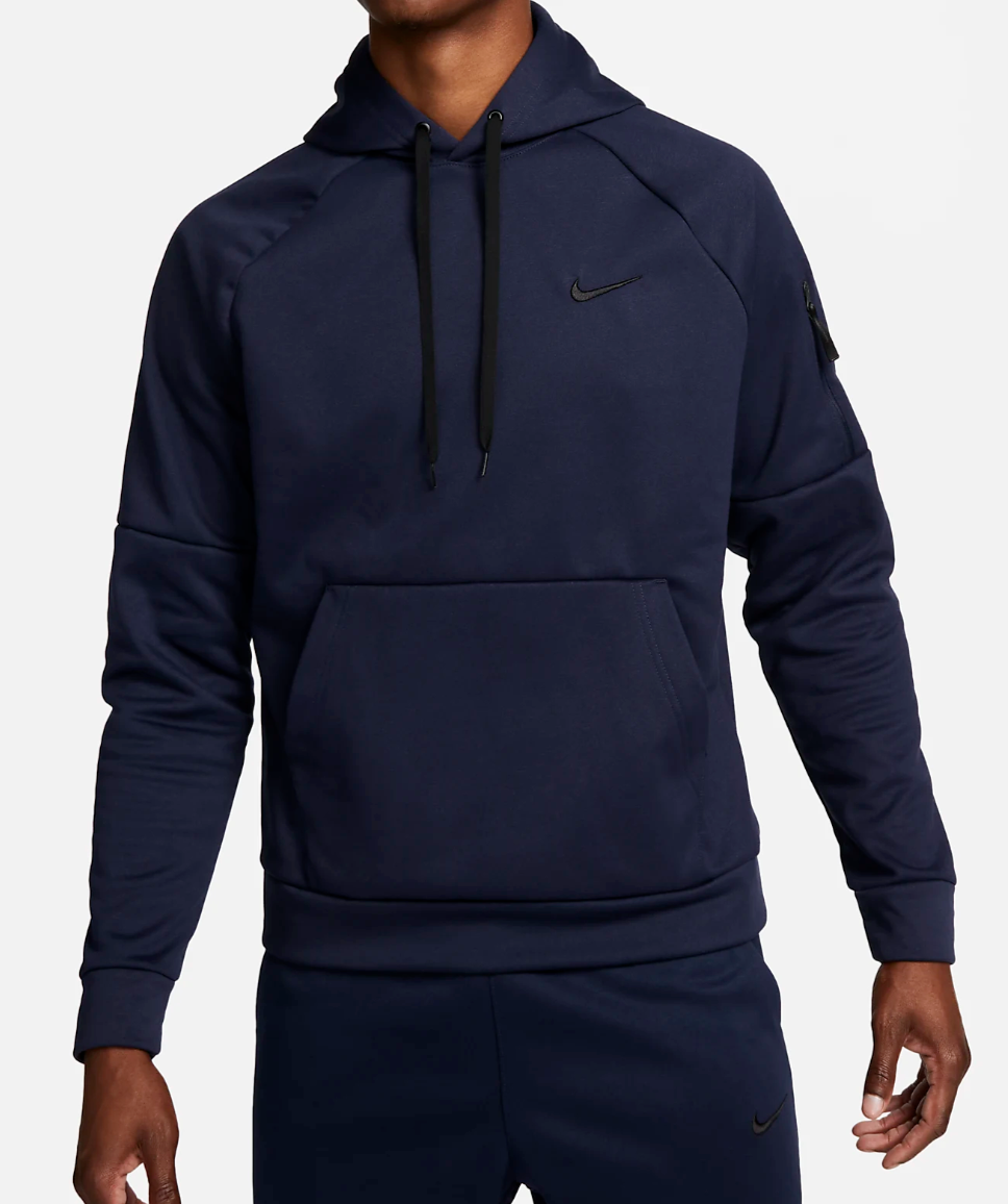NWT Nike Therma Men's Big Tall Hoodie Sweatshirt Navy Blue 4XL
